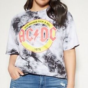 AC/DC Tie-Dye Plus Size T-Shirt